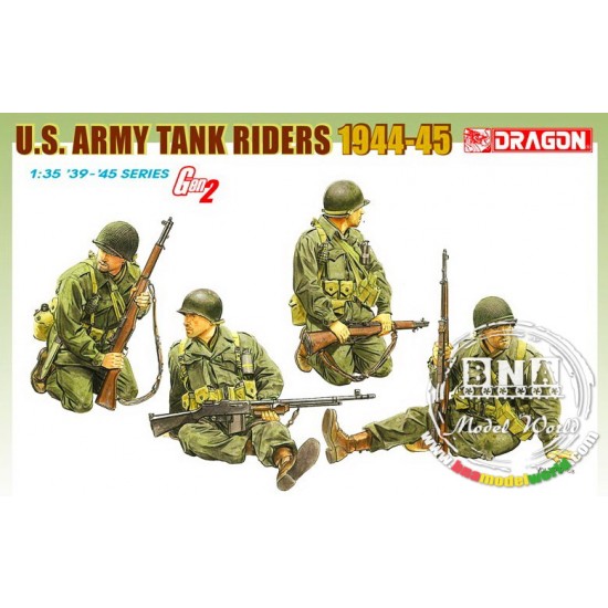 1/35 US Army Tank Riders 1944-1945 (4 Figures Set)