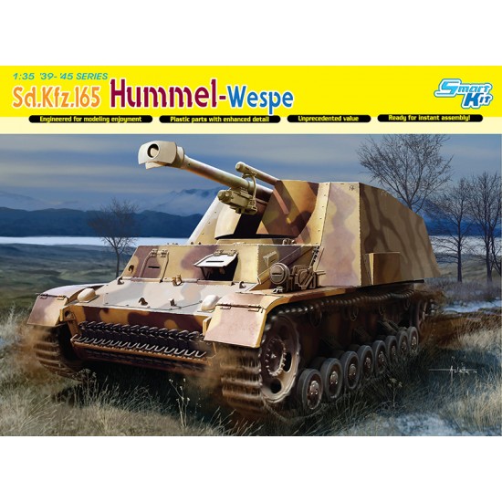 1/35 WWII SdKfz.165 Hummel-Wespe le Pz.Haub auf Hummel Fahrgestell [Smark Kit]