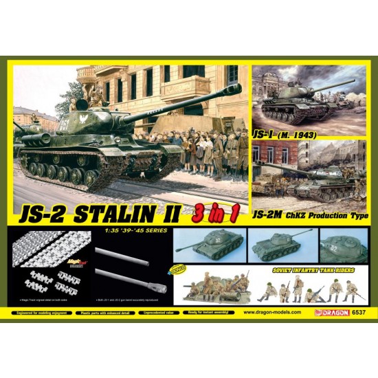 1/35 JS-2 Stalin II (3in1) & Soviet Infantry Tank Riders