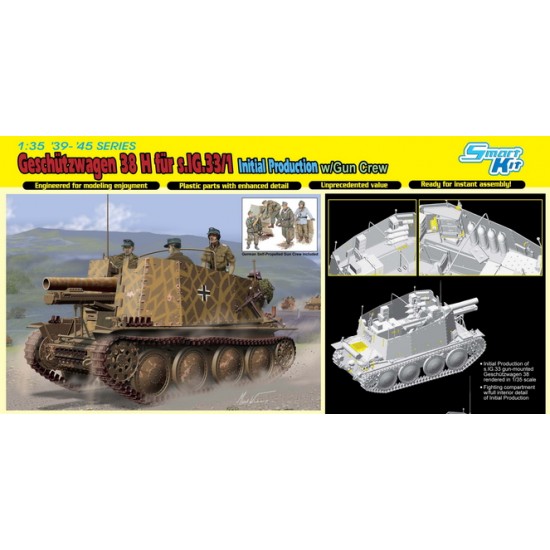 1/35 Geschutzwagen 38 H fur s.IG.33/1 Initial Production with Gun Crew 