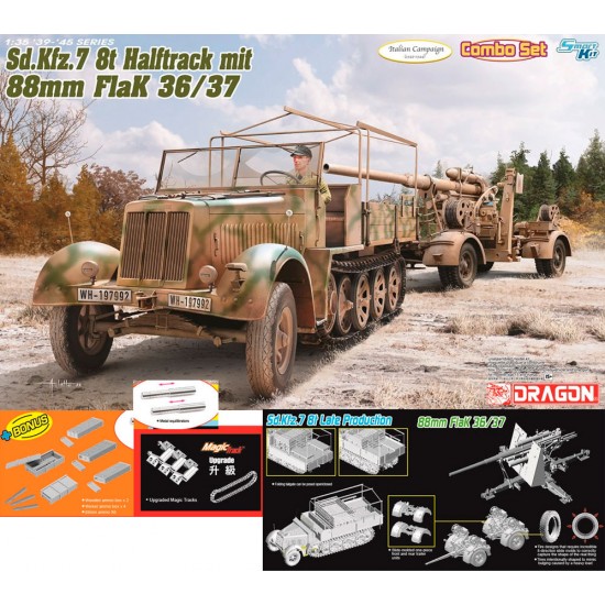 1/35 SdKfz.7 8(t) Late Production mit 88mm FlaK 36/37