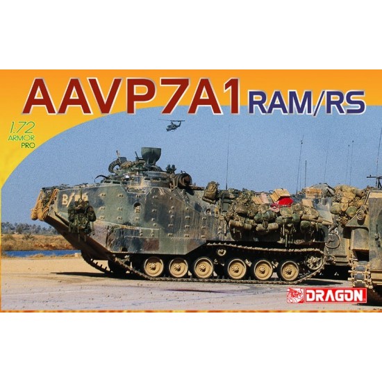 1/72 AAVP-7A1 w/Up-Gunned Weapon Station (.50cal + Mk.19)