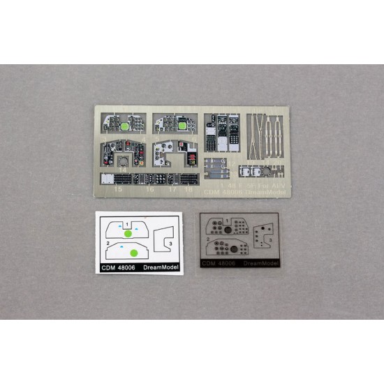 1/48 Northrop F-5F Cockpit Detail Set for AFV Club kits