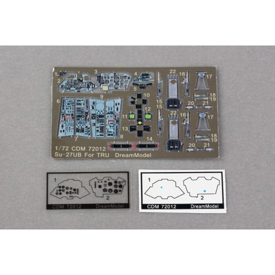 1/72 Sukhoi SU-27UB Cockpit Detail Set for Trumpeter kits