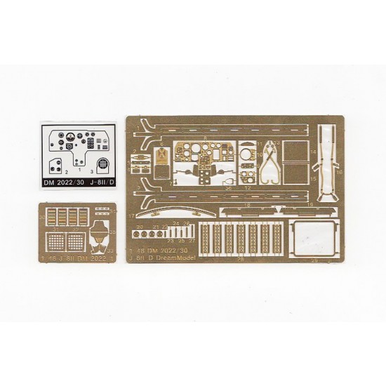 1/48 Shenyang J-8II Detail Set for Trumpeter kits