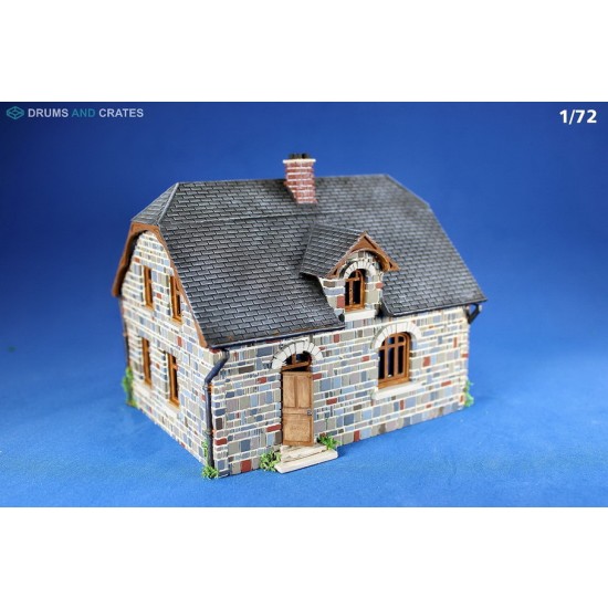 1/72 Stone House #1 in Belgian Ardennes Area