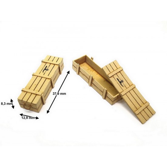 1/35 Wooden Box #4 (Rope Handles)