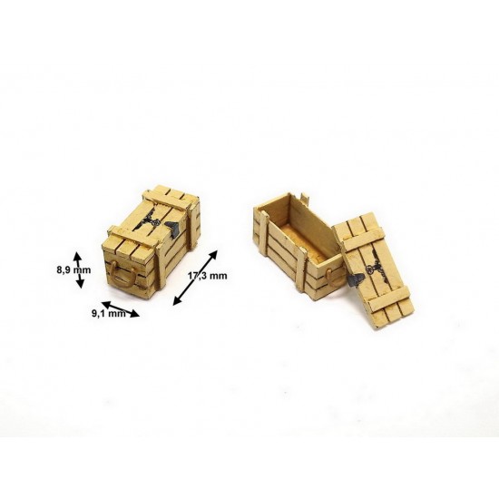 1/35 Wooden Box #7 (Rope Handles)