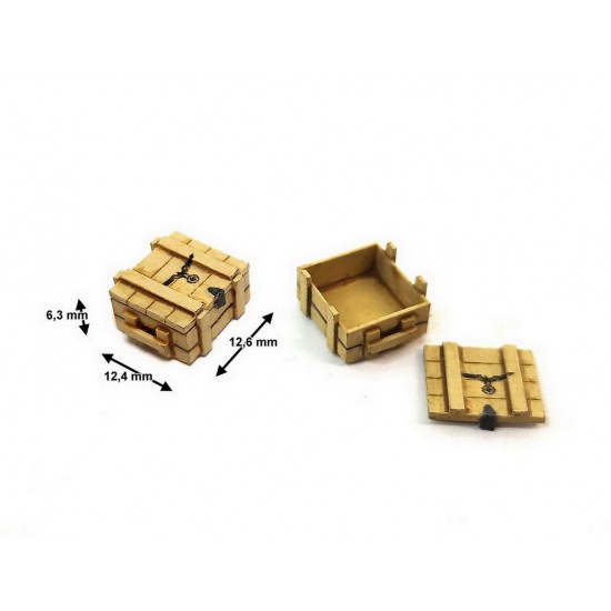 1/35 Wooden Box #9 (Wooden Handles)