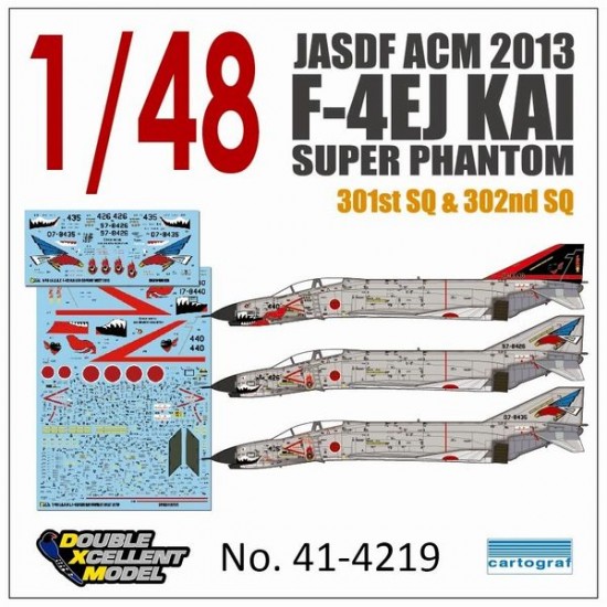 Decals for 1/48 JASDF ACM 2013 F-4EJ Kai Super Phantom 301st & 302nd SQ