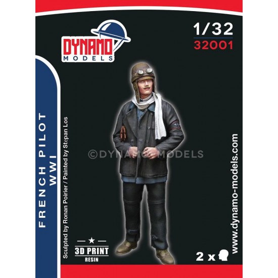 1/32 WWI French Airplane Pilot