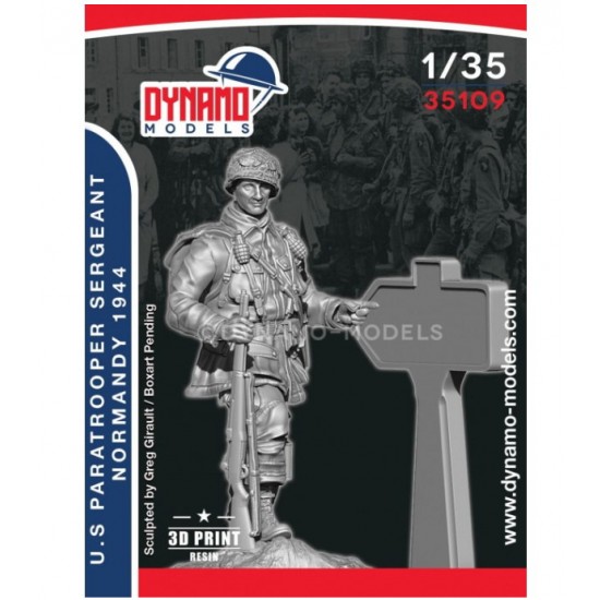 1/35 US Paratrooper Sergeant Pointing Direction (Normandy 1944)