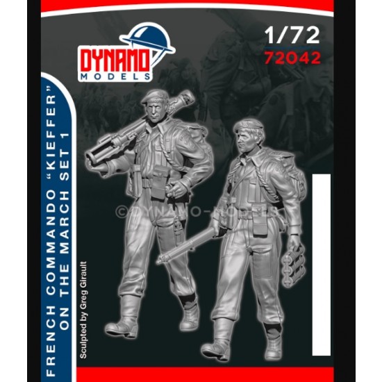 1/72 French Commando Kieffer Marching Set 1