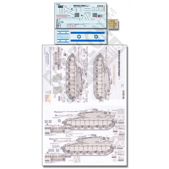 Decals for 1/35 Merkava Siman 3D (Part4)