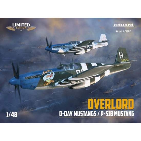 1/48 Overlord: D-Day Mustangs - US/British P-51B, June 1944 (Dual Combo)