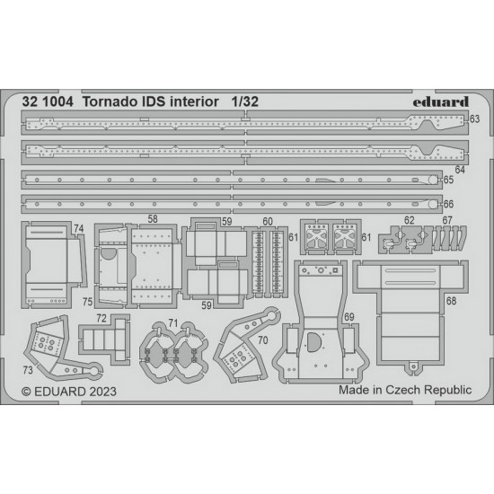 1/32 Panavia Tornado IDS Interior Detail set for Italeri kits