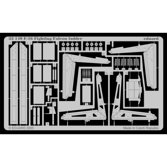 Photoetch for 1/32 F-16 Fighting Falcon Ladder