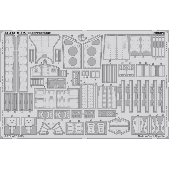 1/32 Boeing B-17G Flying Fortress Undercarriage Detail set for HK Models kit