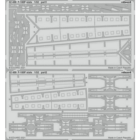 1/32 F-100F Super Sabre Slats Detail Set for Trumpeter kits