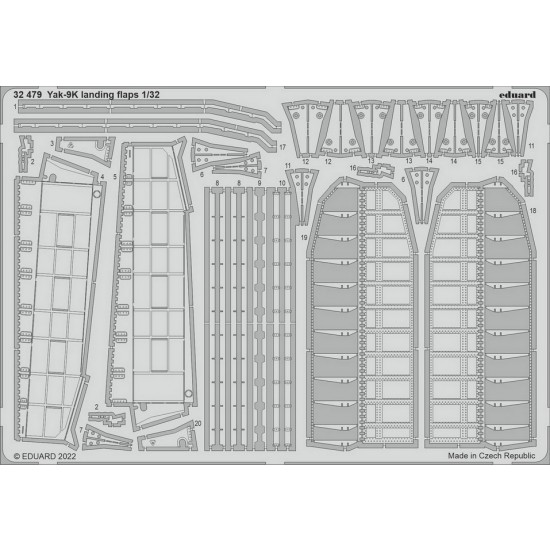 1/32 Yakovlev Yak-9K Landing Flaps Detail set for ICM kits