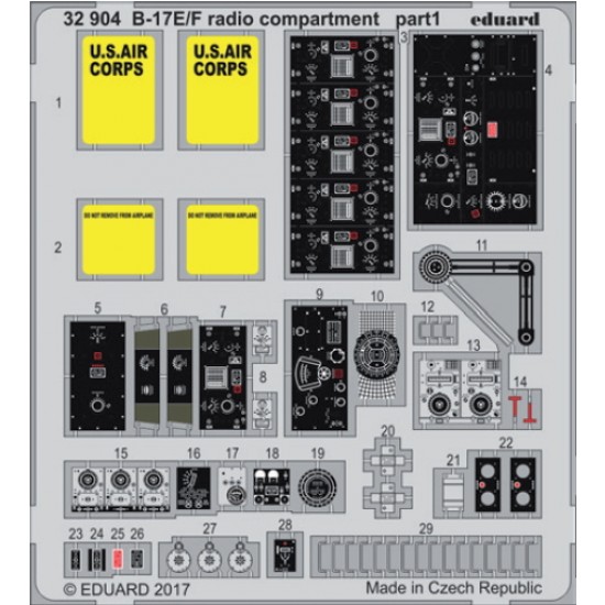 1/32 Boeing B-17E/F Flying Fortress Radio Compartment for Hong Kong Models (2PE) 