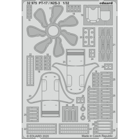 1/32 Boeing-Stearman PT-17 / N2S-3 Detail Set for ICM kits