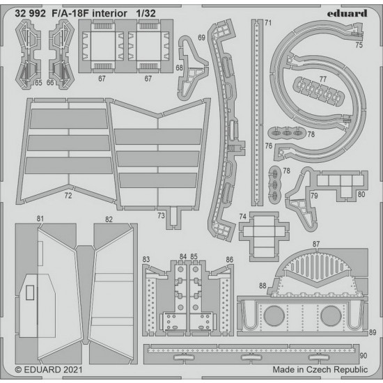 1/32 Boeing F/A-18F Super Hornet Interior Detail set for Revell kits