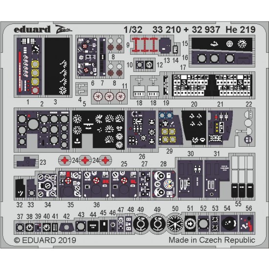 1/32 Heinkel He 219 Detail Set for Revell kits