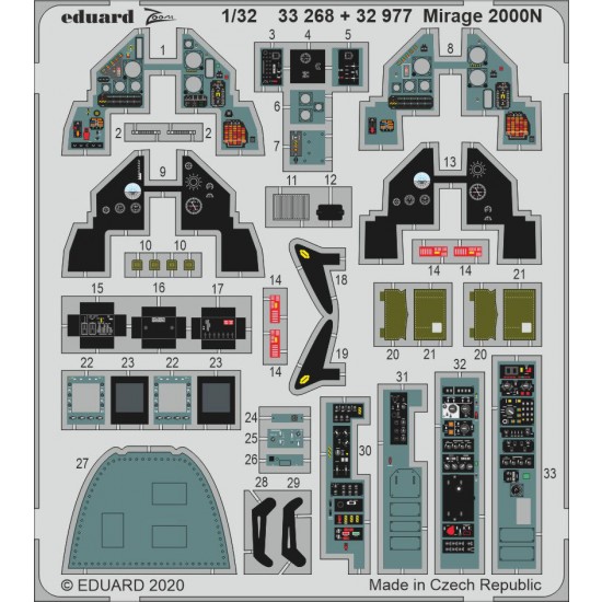 1/32 Dassault Mirage 2000N Detail Set for Kitty Hawk kits