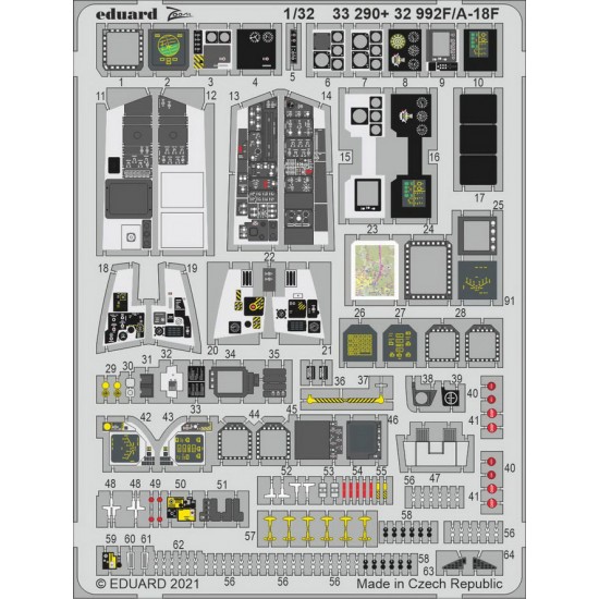 1/32 Boeing F/A-18F Super Hornet Detail set for Revell kits