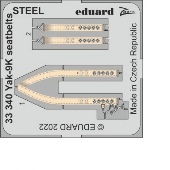 1/32 Yakovlev Yak-9K Seatbelts Detail set for ICM kits