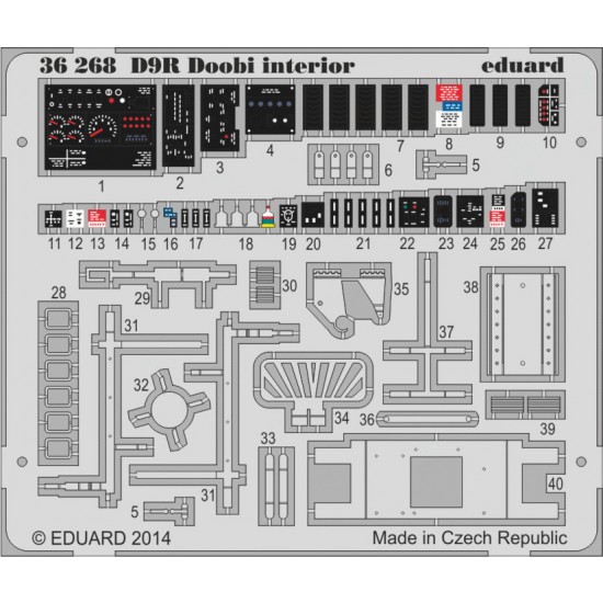 1/35 D9R Doobi Armoured Bulldozer Interior Detail Set for Meng Models kits