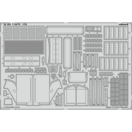 1/35 Medium Tank T-34/76 Detail-up Set for Academy kits