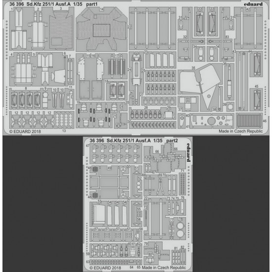 1/35 SdKfz 251/1 Ausf.A Detail-up Set for ICM kits