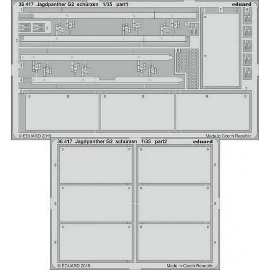 1/35 Jagdpanther G2 Schurzen Detail Set for Meng Models