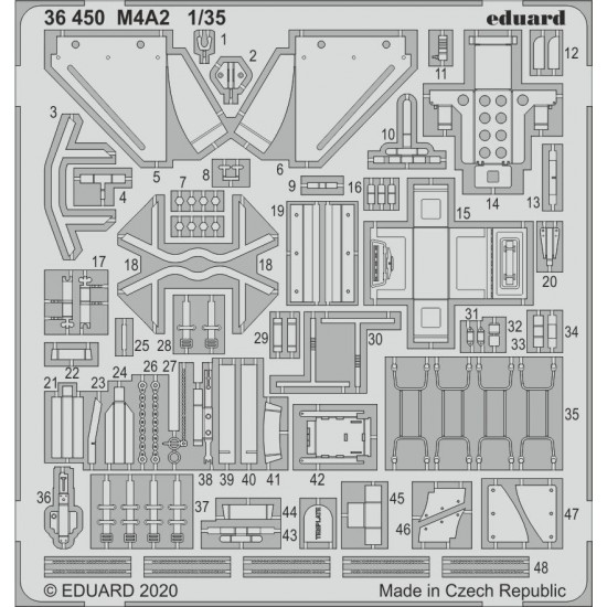 1/35 M4A2 Sherman Detail Set for Zvezda kits