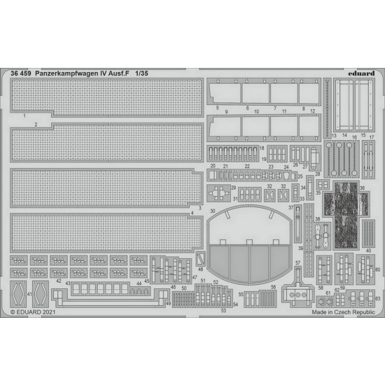 1/35 Panzerkampfwagen IV Ausf.F Detail Set for Tamiya kits