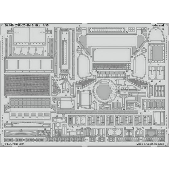 1/35 ZSU-23-4M Shilka Self-propelled Anti-aircraft Gun Detail Set for Zvezda kits