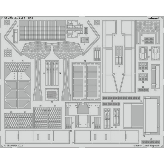 1/35 Jackal 2 MWMIK Detail Set for HobbyBoss kits