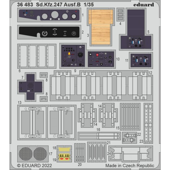 1/35 SdKfz.247 Ausf.B Detail Set for Revell/ICM kits