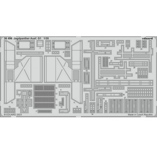 1/35 Jagdpanther Ausf. G1 Detail Parts for Academy kits