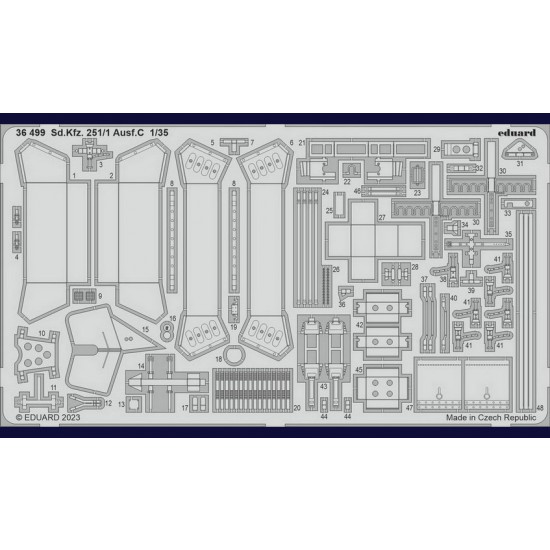 1/35 Sd.Kfz. 251/1 Ausf.C Detail Parts for Academy kits