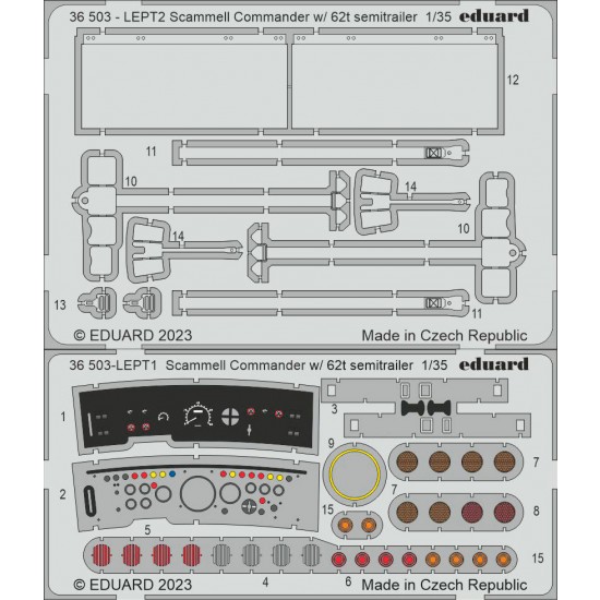 1/35 Scammel Commander w/62t Semi-trailer Detail Parts for HobbyBoss kits