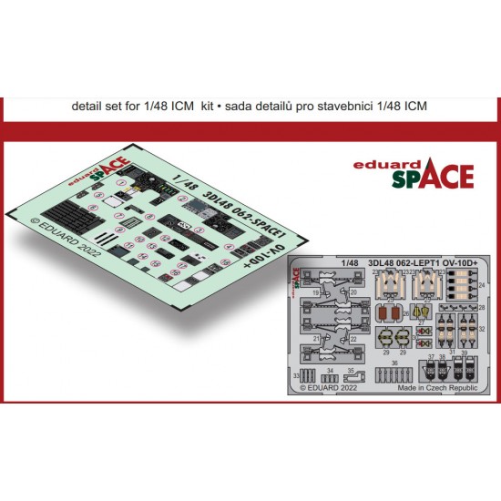 1/48 Rockwell OV-10D+ Decals & PE parts for ICM kits