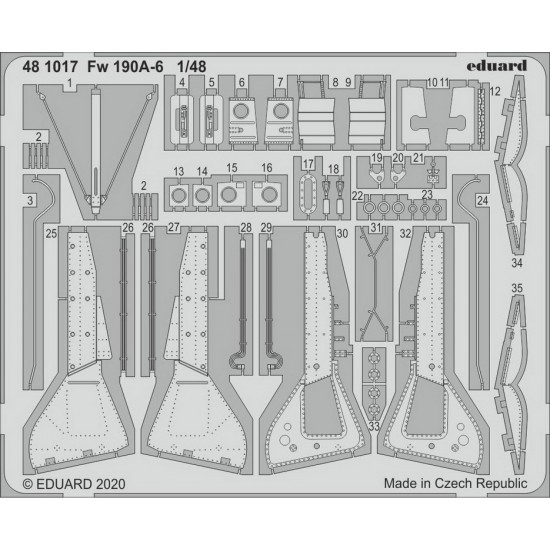 1/48 Focke-Wulf Fw 190A-6 Detail set for Eduard kits