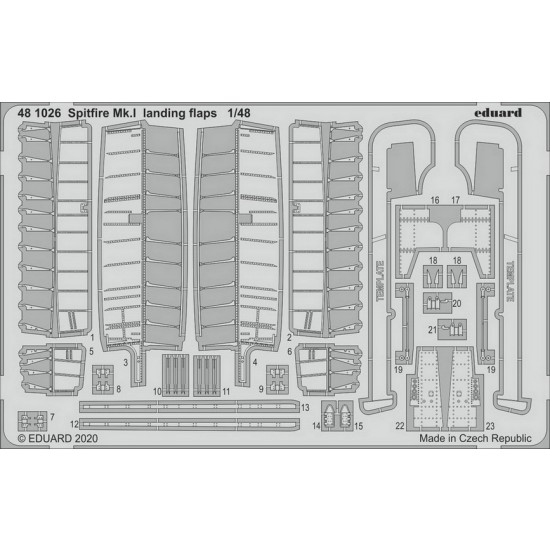 1/48 Supermarine Spitfire Mk.I Landing Flaps Detail Set for Eduard kits