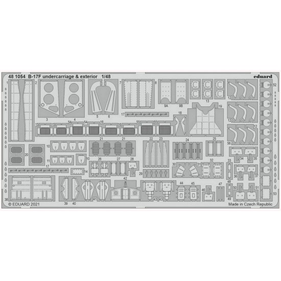 1/48 Boeing B-17F Flying Fortress Undercarriage & Exterior Detail set for HK Model kits