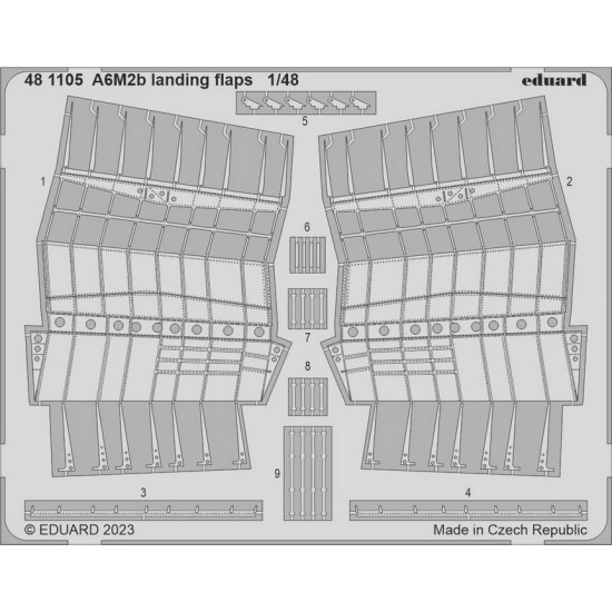 1/48 Mitsubishi A6M2B Zero Landing Flaps for Academy kits