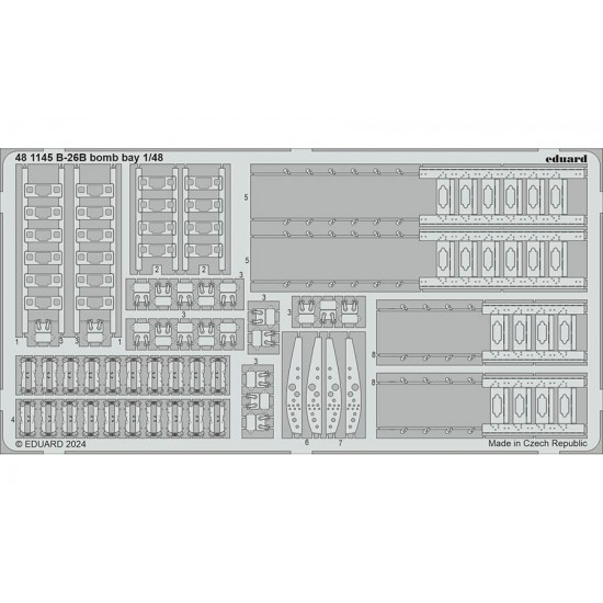 1/48 Martin B-26B Marauder Bomb Bay PE set for ICM kits