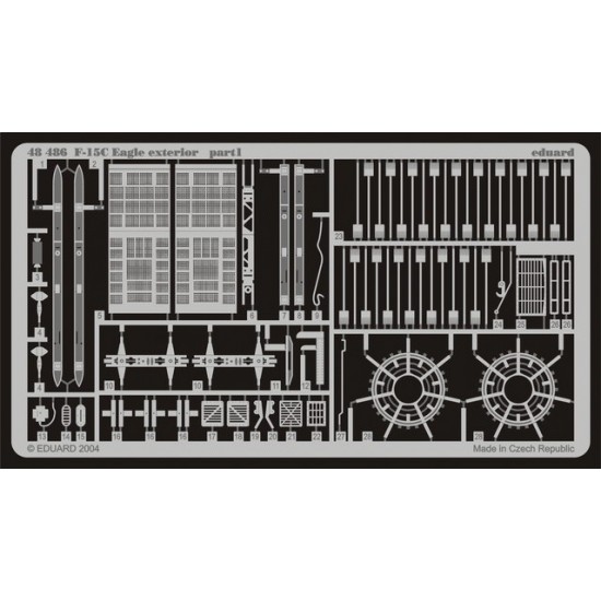 Photoetch for 1/48 F-15C Exterior for Academy kit